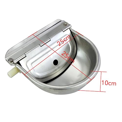 Toddmomy Stainless Steel Tränken Für Rinder Schafe Pferde Und Automatischer Wasserspender Mit Schwimmerventil Für Einsatz Rostfrei Und Langlebig von Toddmomy