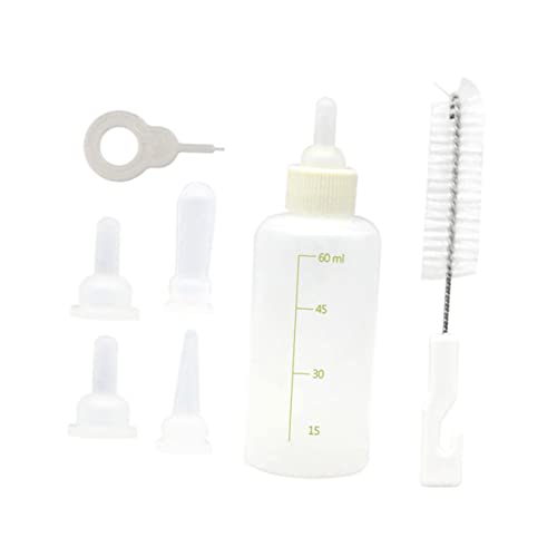 Toddmomy Teiliges Set für Haustier Milchflaschen Wiederverwendbare Aufzuchtflaschen für Welpen und Kätzchen Leicht und Tragbar für Pflege von Neugeborenen von Toddmomy