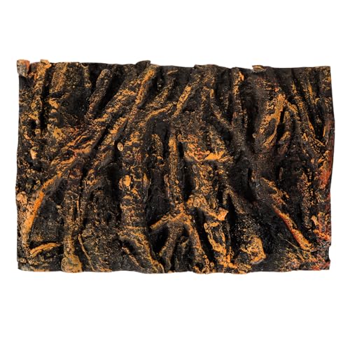 Toddmomy Terrarien-Hintergrund für Reptilienbecken, Baumwurzel, dekoratives Brett, einfach zu bedienen, Landschaftsbrett für Aquarien, kein Geruch, PU-Material Natur von Toddmomy
