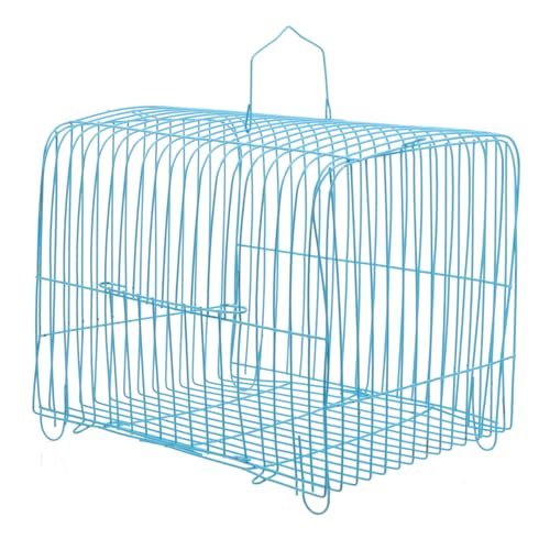 Toddmomy Drahtkäfig Für Vögel Tragbar Für Haustiere Papageienkäfig Aus Metall Reisekäfig Für Haustiervögel Vogelträgerkäfig Mit Guter Belüftung Sicherer Innenraum Für Reisen von Toddmomy