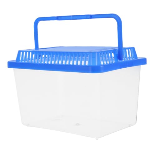 Toddmomy Tragbares Aquarium mit Deckel schildkrötentragender Tank Aquarien für Kunststoff Aquarium Handtragbare Fischschale Schildkrötenbecken kleines Reptilienbecken Abs Blue Toddmomy Tragbares Aquarium mit Deckel schildkrötentragender Tank Aquarien für Kunststoff Aquarium Handtragbare Fischschale Schildkrötenbecken kleines Reptilienbecken Abs Blue von Toddmomy