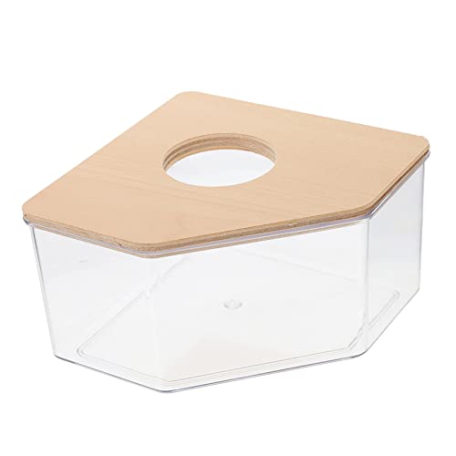 Toddmomy Transparente Hamster Sandbad Box Multifunktionale Chinchilla Badewanne Kleine Haustier Toilette und Sanddusche für Hamster Rennmäuse Eichhörnchen Einfach zu Reinigen von Toddmomy