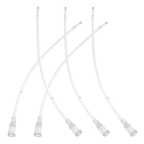 Toddmomy Transparenter stabiler Baby-Vogel-Futterschlauch, Papageien-Futterstation für Neugeborene, Haustier-Futterzubehör-Set mit 5 Kunststoffröhren (12 cm) von Toddmomy