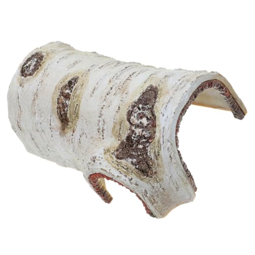 Toddmomy Tree Bark Cave Aquarium Decoration for Reptiles Realistic Resin Hideout for Fish Tank Natural Habitat Ornament von Toddmomy