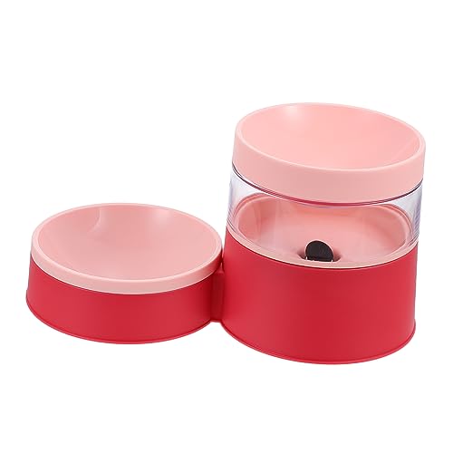 Toddmomy Erhöhter Futter Und Trinknapf Für Katzen Und Hunde Mit Automatischem Stromlosem Wasserspender Für Gesunde Ernährung Und Hydration Rutschfestes Design in Rosarot Toddmomy Erhöhter Futter Und Trinknapf Für Katzen Und Hunde Mit Automatischem Stromlosem Wasserspender Für Gesunde Ernährung Und Hydration Rutschfestes Design in Rosarot von Toddmomy