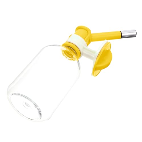 Toddmomy Trinkkopf Haustier Wassertränke Hamster Hamster Tränke Kleine Haustier Wasserflasche Kaninchen Wasserflasche Hamster Wasserfütterungsversorgung Hamster Wasserbehälter Gelb von Toddmomy