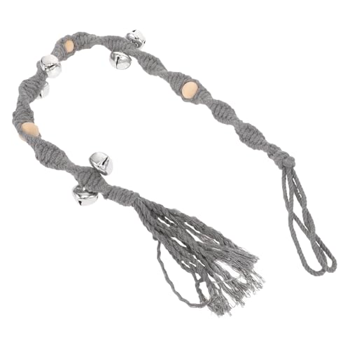 Toddmomy Türklingel für Haustiere außen Hündchen Türklingel für Welpen Gewebte Hundeglocken groß Hundetraining Türklingel handgefertigte Hundeglocke die Klingel Light Grey Toddmomy Türklingel für Haustiere außen Hündchen Türklingel für Welpen Gewebte Hundeglocken groß Hundetraining Türklingel handgefertigte Hundeglocke die Klingel Light Grey von Toddmomy