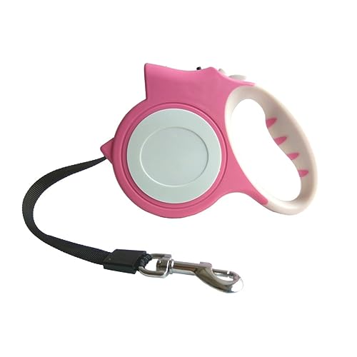 Toddmomy Automatische Hundeleine Mit -leuchte Ausziehbare Hundeleine Für Kleine Und Mittelgroße Hunde Ergonomischer Griff Sicherer Bremsmechanismus Pinke Farbe von Toddmomy