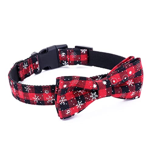Toddmomy Halsband Mit Weihnachtlicher Schmetterlingsschleife Hunde- Und Katzenhalsband Bequem Verstellbar Nylonhalsband Größe S Für Ihr Haustier von Toddmomy