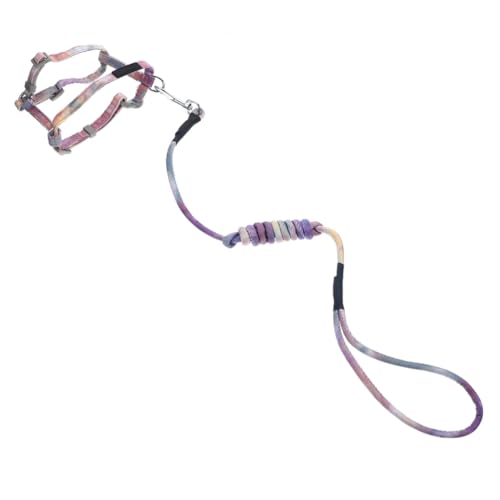 Toddmomy Verstellbares Katzen Geschirr mit Farbverlaufener Leine Flexibel und Knotensicher Atmungsaktiv Bequem für Kleine Katzen für und Outdoor Aktivitäten von Toddmomy