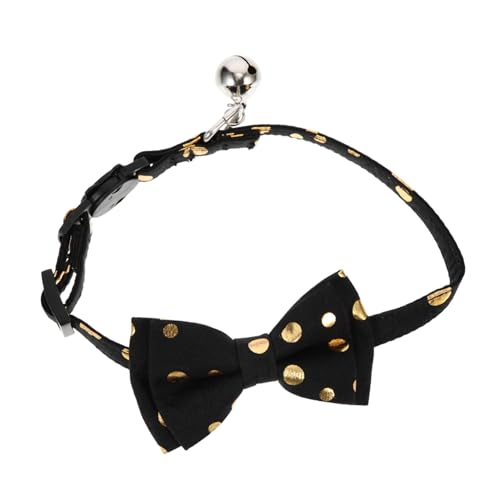 Toddmomy Verstellbares Katzenhalsband mit Abnehmbarem Schleifen Design Komfortabel und Sicher mit Glöckchen Doppellagiges Schwarzes für Modisches Haustierhalsband zur Dekoration Toddmomy Verstellbares Katzenhalsband mit Abnehmbarem Schleifen Design Komfortabel und Sicher mit Glöckchen Doppellagiges Schwarzes für Modisches Haustierhalsband zur Dekoration von Toddmomy