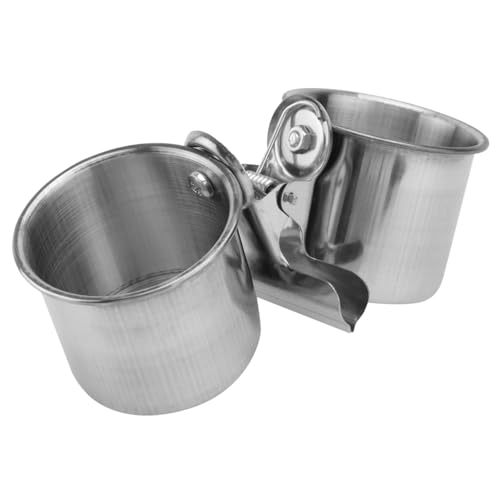 Toddmomy Vogel Futter und Wassernapf mit Clip Doppelte Schalen Design Langlebig und Leicht zu Reinigen für Papageien und Vogelkäfige Praktischer Futterspender für Vögel Toddmomy Vogel Futter und Wassernapf mit Clip Doppelte Schalen Design Langlebig und Leicht zu Reinigen für Papageien und Vogelkäfige Praktischer Futterspender für Vögel von Toddmomy