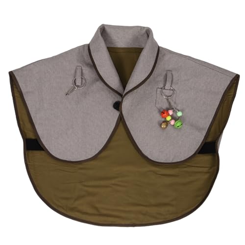 Toddmomy Papagei Schulterpolster Anti Schutzpad für Vögel Bequem und Strapazierfähig für Vogeltraining und Pflege mit Knopfdesign Schützt Kleidung vor Vogelkot von Toddmomy