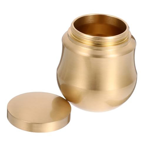 Toddmomy Vogel-trainingsglas Aus Messing Vogelwasserer Vogeltrainingskorb Zubehör Für Vogelkäfige Vogelgeschirr Für Käfig Vogelspielzeug Für Sittiche Zubehör Für Haustiervögel Kupfer Golden von Toddmomy