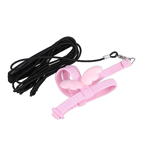 Toddmomy Vogelgeschirr für Papageien Elastisches Fliegendes Seil für Heimvögel Langlebiges Material für Training und Outdoor Aktivitäten von Toddmomy