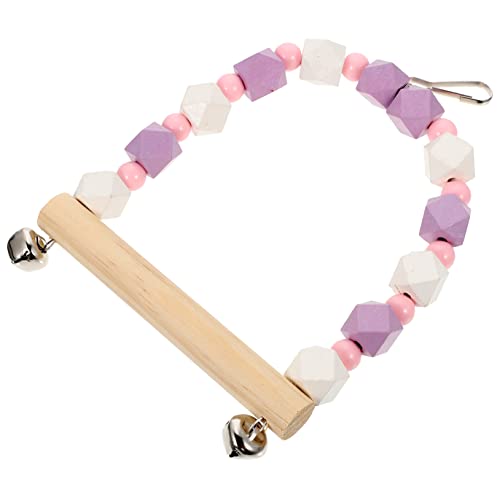 Toddmomy Holzspielzeug Für Vögel Parakett Schaukel Und Papageien- Naturholz Und Praktisch Für Wellensittiche Und Andere Kleine Vögel Fördert Und Koordination von Toddmomy