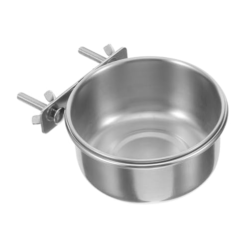 Toddmomy Vogelnapf für Käfige mit Doppelschraubenklemme Hygienischer Futternapf und Wasserspender für Sittiche Papageien Kanarienvögel und Kleine von Toddmomy