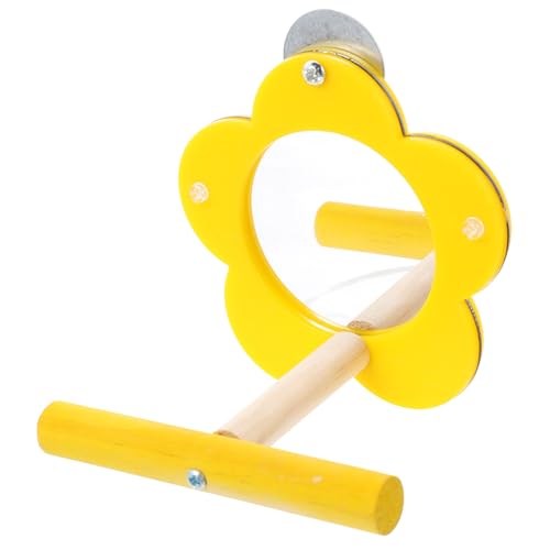 Toddmomy Adorable Bird Perch Verschleißfester Papageien Spielzeug Mit Spiegel Geeignet Für Kleintiere Dekorativ Und Praktisch Für Vogelkäfige Farbe Zufällig von Toddmomy