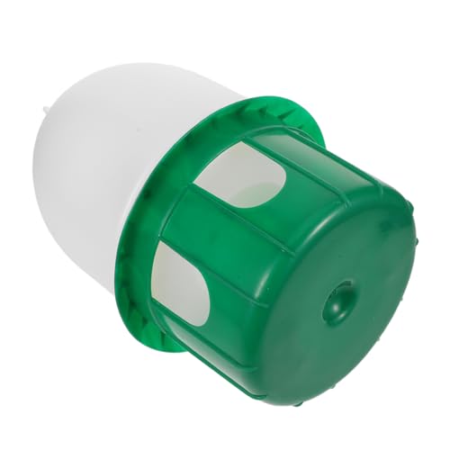 Toddmomy Vogeltränke Wasserspender Kunststoff für Tauben Wellensittiche Papageien Frische Wasserversorgung Trockenes Design Grün-weiß für Käfige Vielseitig Geeignet von Toddmomy
