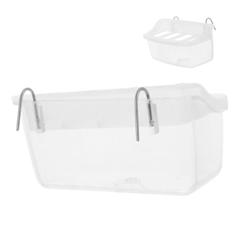 Toddmomy Vogelwasserspender und Futterspender für Käfige Hängend Spritzwassergeschützt aus Strapazierfähigem Material Transparent für Sittiche und Papageien Hygienisch Toddmomy Vogelwasserspender und Futterspender für Käfige Hängend Spritzwassergeschützt aus Strapazierfähigem Material Transparent für Sittiche und Papageien Hygienisch von Toddmomy