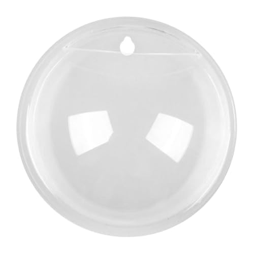 Toddmomy Wandmontiertes Acryl Fischbecken und Pflanzengefäß Dekorativer Wandtopf für Fische und Pflanzen Hydroponik für Zuhause und Büro von Toddmomy
