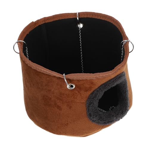 Toddmomy Warmes Bett für Hamster Ratten und Frettchen Platzsparendes Käfigzubehör mit Einfacher und Pflege für Kältere Umgebungen Teiliges mit Aufhängung von Toddmomy