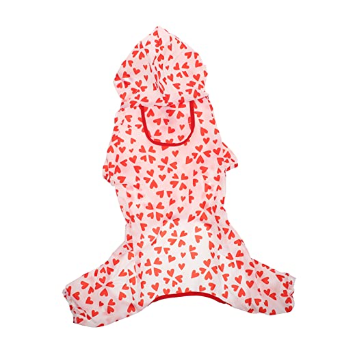 Toddmomy Wasserdichter Poncho mit Verstellbarer Regenmantel für Kleine und Mittelgroße Haustiere Atmungsaktiv für Outdoor Aktivitäten bei Schlechtem Schützt von Toddmomy