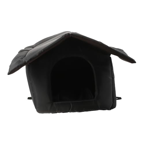 Toddmomy Wasserdichtes Katzennest Haus Groß Hund Katzenhöhle Im Freien Außen Kätzchenbett Für Wild Warm Tierheim Katzenschutz Streunendes Katzennest Katzenversteck Stoff Schwarz Toddmomy Wasserdichtes Katzennest Haus Groß Hund Katzenhöhle Im Freien Außen Kätzchenbett Für Wild Warm Tierheim Katzenschutz Streunendes Katzennest Katzenversteck Stoff Schwarz von Toddmomy