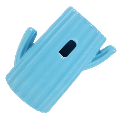 Toddmomy Wasserflasche für Hamster Welpenwasserflasche Futterspender Haustier Ratte hamstertoillette kakteendünger Wasserflaschenständer aus Keramik Wasserspenderhalter für Hamster Sky-Blue von Toddmomy