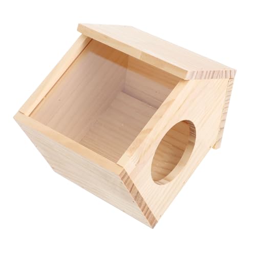 Toddmomy Kleintierhaus Für Hamster Und Meerschweinchen Transparentes Versteck Mit Futter Und Wasserplattform Und Natürlich Für Kleinen Haustiere Kletterspielzeuge Und Rückzugsort von Toddmomy
