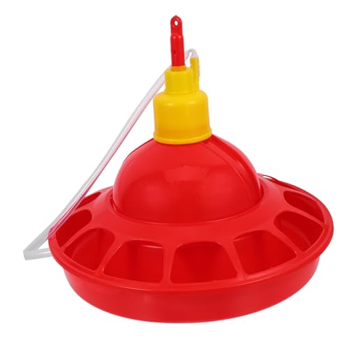 Toddmomy Wasserzufuhr Wachtel-Feeder Trinkbecher Für Hähnchen Hahn Coop Hühner Flasche Automatisch Schüssel Thunfisch Trinker Trog Essen Ratte Küken Geflügel Grübler Futterspender Rot Pp von Toddmomy