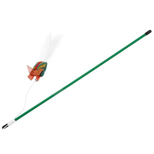 Toddmomy Weihnachts-katzenangel Mit Feder Und Glöckchen Interaktives Katzenspielzeug Für Aktives Spielen Und Bonding Lustiger Teaser Mit Festlichem Design Für Kätzchen Und Katzen von Toddmomy