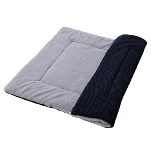 Toddmomy Reversible Hunde Und Katzenmatte Aus Plüsch Warme Und Gemütliche Hundedecke Doppelseitige Tiermatte Für Drinnen Und Draußen s Blau Für Transportboxen Sofaschutz von Toddmomy
