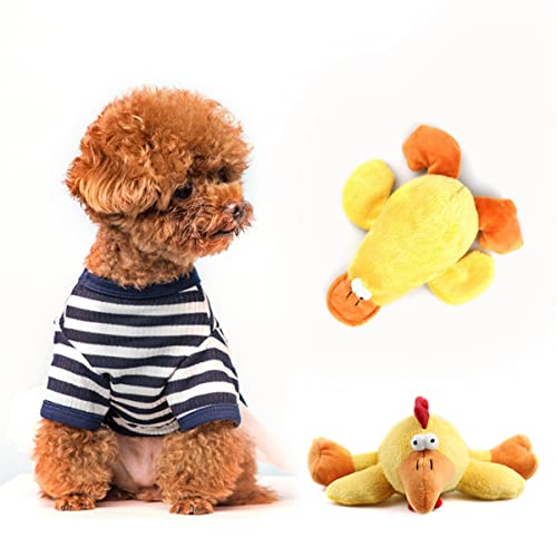 Toddmomy gefülltes Hühnchen Plüschtier Spielzeug für Babypuppen Plüsch-Hundespielzeug pet Mate Dog Toy Spielzeuge Haustierspielzeug Kauspielzeug für Hunde Kleiner Hund einheimisches Huhn von Toddmomy