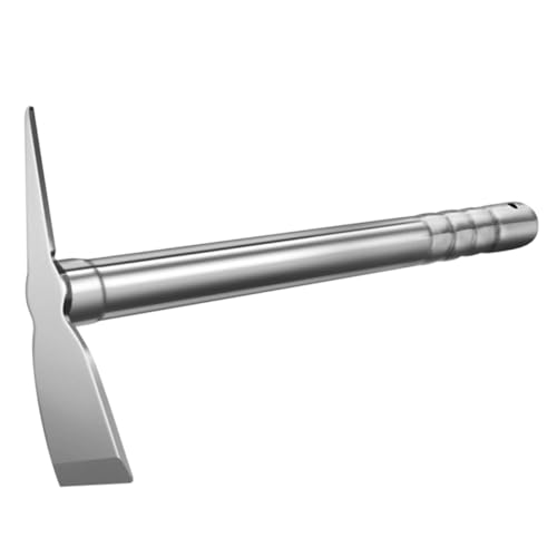 Toddmomy hacke aus Edelstahl kleine Handhacke Gartenhackwerkzeug Hacke kultivieren gartenwerkzeuge gartenpflanzen Gadgets tragbare Spitzhacke kleine Hacke Pflanzen Rostfreier Stahl Silver von Toddmomy