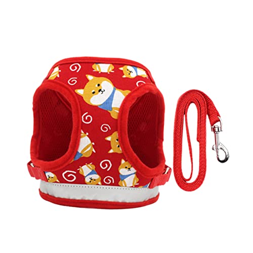 Toddmomy pet Supplies haustierbedarf Hunde-Geschirr Outdoor-Jacke Hundeleinengeschirr Schritt laufweste Tanktops Traktionsgurt für Haustiere Hundegeschirr Hündchen Seil rot von Toddmomy