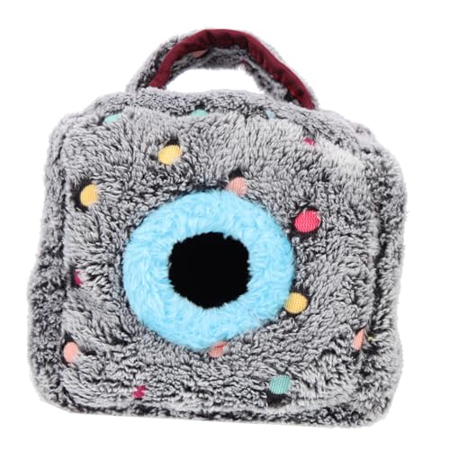 Toddmomy tierisches Nest Vlies Ruhebett für Haustier Hamster drinnen Bettwäsche Chinchilla Warmer Ruheplatz Igelnest für Haustier bequemer Ruheplatz warmes Kaninchennest Grau von Toddmomy