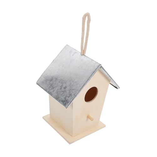 Toddmomy Elegante Gartendekoration Vogelhäuschen Aus Holz für Den Außenbereich Eisenverstärkung Wetterfestes Design für Spatzen und Tauben Toddmomy Elegante Gartendekoration Vogelhäuschen Aus Holz für Den Außenbereich Eisenverstärkung Wetterfestes Design für Spatzen und Tauben von Toddmomy