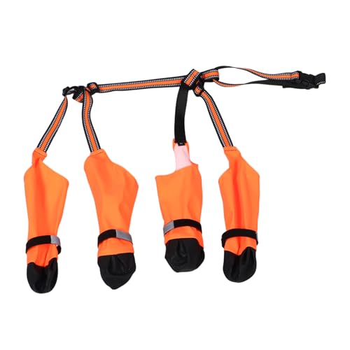 Toddmomy wasserdichte Hundestiefel mit Reflektierenden Riemen Atmungsaktive Leichte Pfotenschutz Schuhe für Kleine Hunde Einfach Auszuziehen bei Regen von Toddmomy