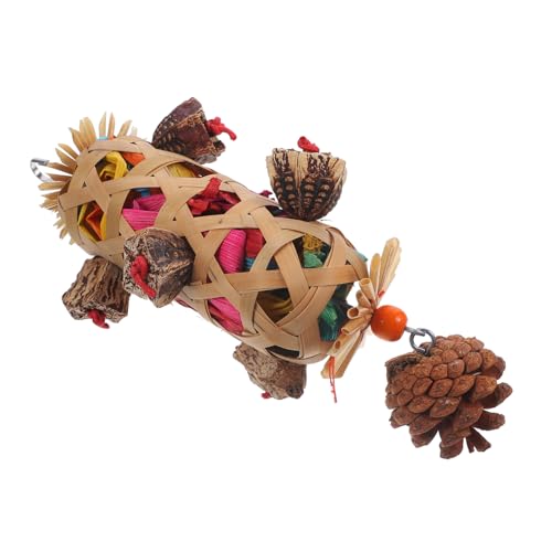 Toddmomy Shredding Toy Für Papageien Natürlicher Kauspielzeug Für Vögel Hängendes Spielzeug Aus Robustem Für Vogelkäfige Und Stundenlangen Spielspaß von Toddmomy
