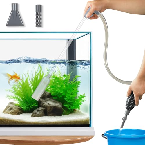 Todosy Aquarium-Kies-Reiniger, Siphon-Staubsauger, manuell betriebenes Wasserwechsel-Set und Reinigungswerkzeuge von Todosy