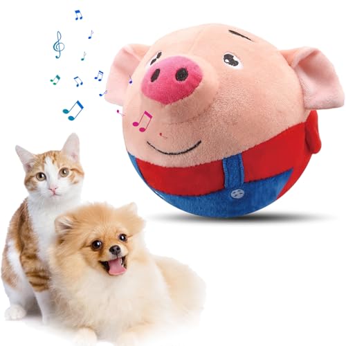 Aktives Bewegendes Haustier Plüschspielzeug, Interaktives Hundespielzeug, Hundespielzeug FutterBall, Leckerli Spielzeug Ball Bissfest Spielzeug Ball für Haustier Hunde IQ Trainingsball (Rotes Schwein) Aktives Bewegendes Haustier Plüschspielzeug, Interaktives Hundespielzeug, Hundespielzeug FutterBall, Leckerli Spielzeug Ball Bissfest Spielzeug Ball für Haustier Hunde IQ Trainingsball (Rotes Schwein) von Toerjii