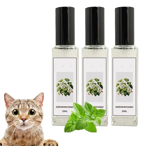 Herbal Cat Joy Spray, Katzenminze-Spray für Katzen, Catnip Spray for Cats Katzentrainingsspray mit Katzenminze, Katzenkratzspray-Nebel Transparentes Verhaltensspray für Katzen und Kätzchen (3 Stück) von Toerjii