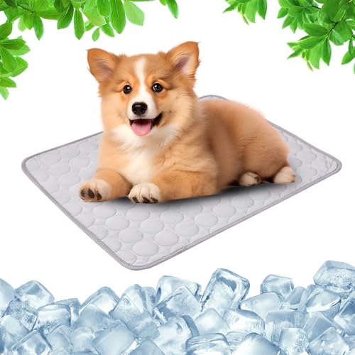 Toerjii Kühlmatte für Den Sommer,2025 Neu Kühlmatte Hund, Hundekühlmatte für Hund & Katze Selbstkühlende Matte für Haustiere Summer Pet Ice Pad Abrieb- und Bissfest Natürliche Kühlung (Grau, XL) Toerjii Kühlmatte für Den Sommer,2025 Neu Kühlmatte Hund, Hundekühlmatte für Hund & Katze Selbstkühlende Matte für Haustiere Summer Pet Ice Pad Abrieb- und Bissfest Natürliche Kühlung (Grau, XL) von Toerjii