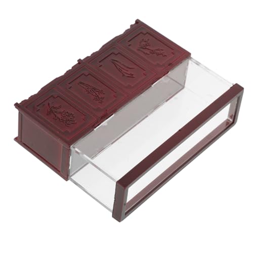 Tofficu 2 Stück Mini-Aquarium Zusätzliche Dekoration Tischdekoration Innenraumdekoration Material für Modellbau Mikro Panzer Zubehör klein Simulations-Aquarium-Modell Mini- Acryl von Tofficu