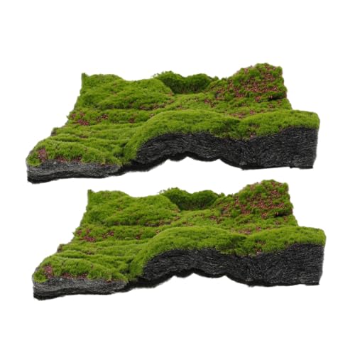 Tofficu 2 Stück Simulation Moos Rasen Moosteppich Teppich Aus Kunstrasen Simulation Grasmatte Teppich Aus Synthetischem Moos Gefälscht Künstlich Green Perlenbaumwolle von Tofficu