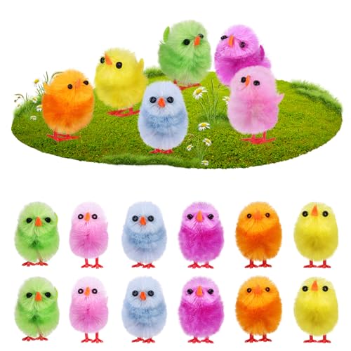 Tofficu Ostern Mini Chicks 18Pcs Fuzzy Chicks Flauschige Osterküken Dekorationen Für Home Osternkorb Stuffers Party Gefälligkeiten Dekore Tofficu Ostern Mini Chicks 18Pcs Fuzzy Chicks Flauschige Osterküken Dekorationen Für Home Osternkorb Stuffers Party Gefälligkeiten Dekore von Tofficu