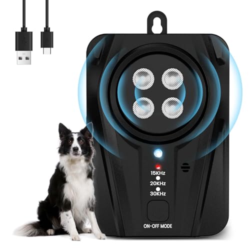 Tohoyard Antibell, Antibell Ultraschall Gerät, 3 Stufen Automatisch Antibell für Hunde mit 33ft, Wiederaufladbares & Wasserdichtes Anti Bell Gerät Hunde, für Große KleineHunde Innen Außenbereich Tohoyard Antibell, Antibell Ultraschall Gerät, 3 Stufen Automatisch Antibell für Hunde mit 33ft, Wiederaufladbares & Wasserdichtes Anti Bell Gerät Hunde, für Große KleineHunde Innen Außenbereich von Tohoyard