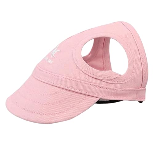 Hunde Cap,Baseballmütze für Haustiere,Hundehut mit Ohrloch,Hundesonnenhut,Basecap Verstellbar Sonnenschutz,Sommerlicher Reisehut mit Ohrlöchern,Baseballmütze Verstellbare(M-Rosa) Tokaneit von Tokaneit