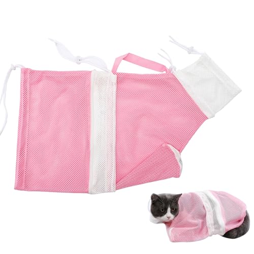 Tokaneit Katze Badetasche,Verstellbare Katzen Badetasche,Katzenbadetasche zum Waschen,Badetasche,Feste Tasche für Katzen und Hunde,Katze Dusche Netz Tasche,Netzbeutel für Haustiere zum Baden Rosa Tokaneit Katze Badetasche,Verstellbare Katzen Badetasche,Katzenbadetasche zum Waschen,Badetasche,Feste Tasche für Katzen und Hunde,Katze Dusche Netz Tasche,Netzbeutel für Haustiere zum Baden Rosa von Tokaneit